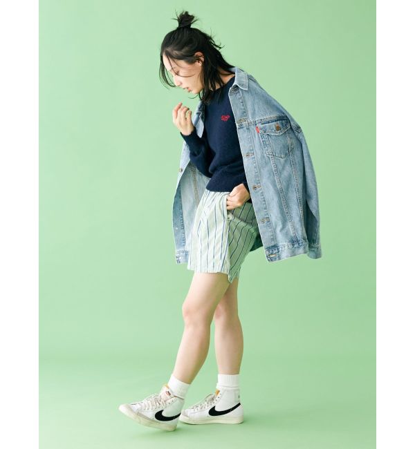 Ungrid「【WEB限定】ストライプラフハーフパンツ」|その他|