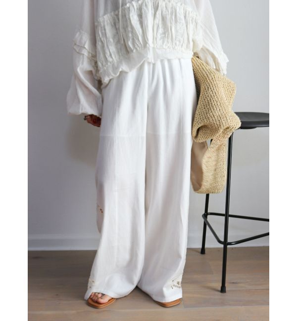 Ungrid「カットワークデザインラフパンツ」|その他|