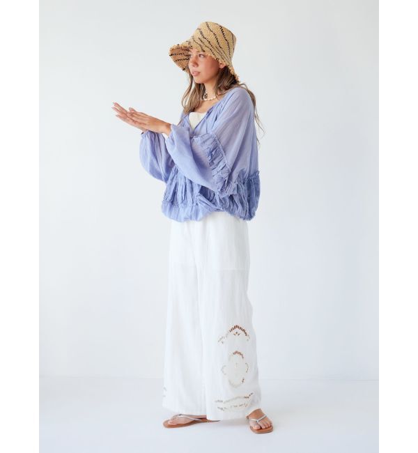 Ungrid「カットワークデザインラフパンツ」|その他|