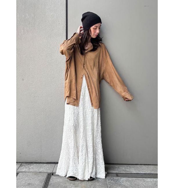 Ungrid「スウェードライクルーズシャツ」|シャツ・ブラウス|