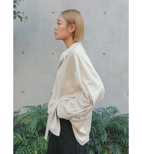 Ungrid「スウェードライクルーズシャツ」|シャツ・ブラウス|