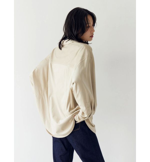 Ungrid「スウェードライクルーズシャツ」|シャツ・ブラウス|