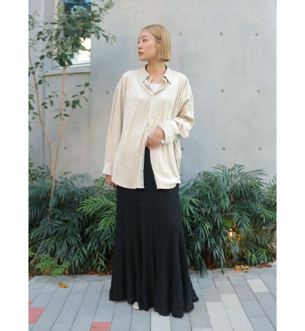 Ungrid「スウェードライクルーズシャツ」|シャツ・ブラウス|