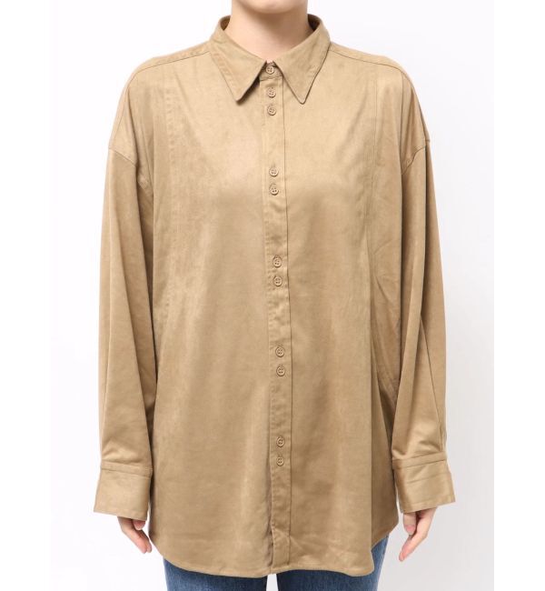 Ungrid「スウェードライクルーズシャツ」|シャツ・ブラウス|