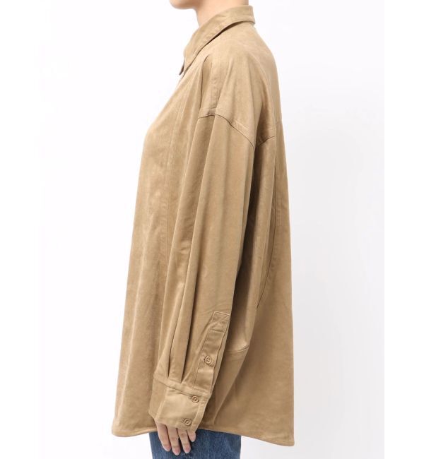 Ungrid「スウェードライクルーズシャツ」|シャツ・ブラウス|