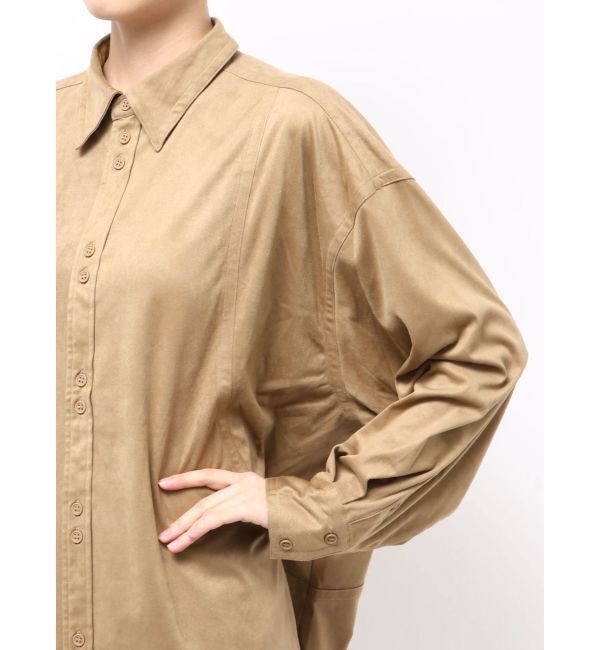 Ungrid「スウェードライクルーズシャツ」|シャツ・ブラウス|