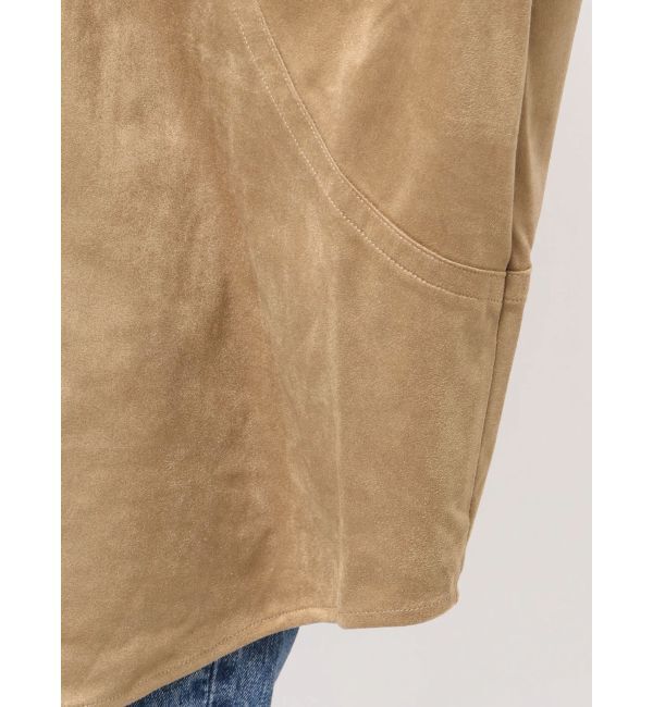 Ungrid「スウェードライクルーズシャツ」|シャツ・ブラウス|