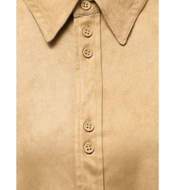 Ungrid「スウェードライクルーズシャツ」|シャツ・ブラウス|