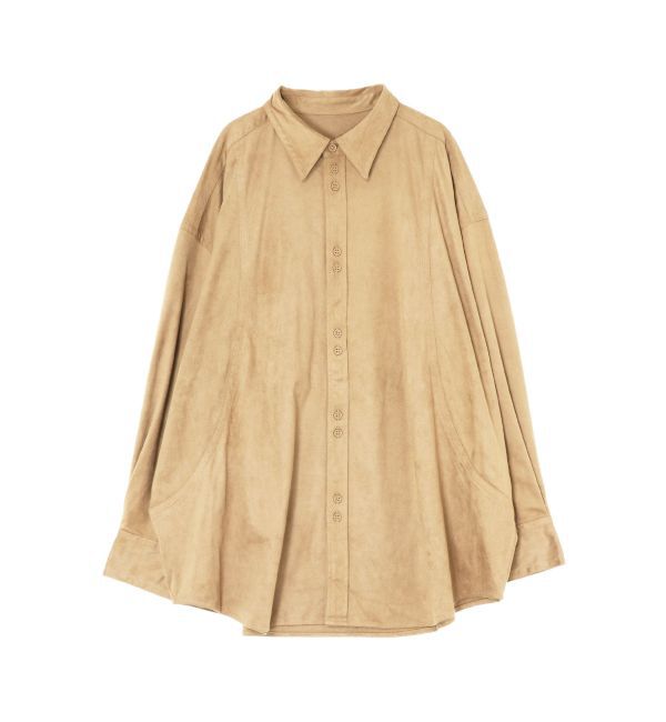 Ungrid「スウェードライクルーズシャツ」|シャツ・ブラウス|