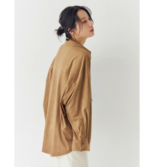 Ungrid「スウェードライクルーズシャツ」|シャツ・ブラウス|