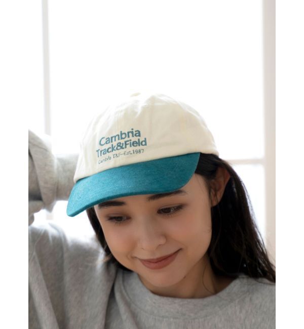 Ungrid「バイカラーロゴキャップ」|キャップ・キャスケット|ブルー