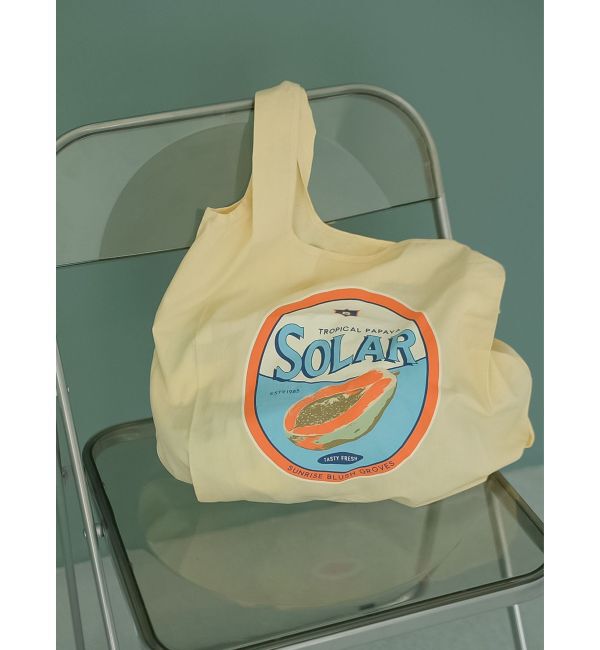 Ungrid「カラーロゴエコBAG」|トートバッグ|イエロー