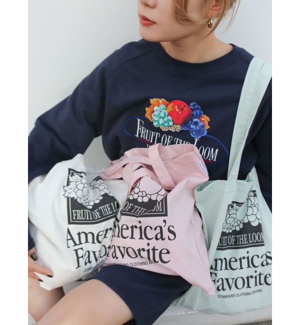 Ungrid「FRUIT OF THE LOOM別注 ロゴトートBag」|トートバッグ|