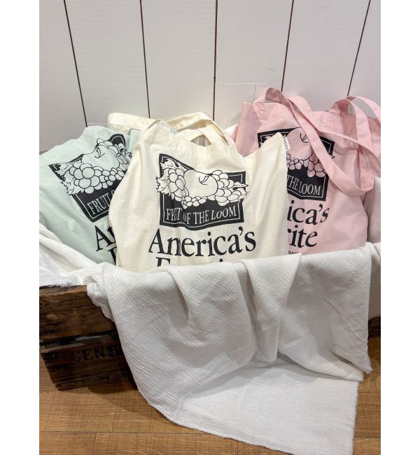 Ungrid「FRUIT OF THE LOOM別注 ロゴトートBag」|トートバッグ|