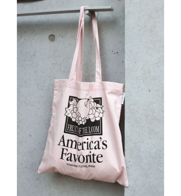 Ungrid「FRUIT OF THE LOOM別注 ロゴトートBag」|トートバッグ|ピンク