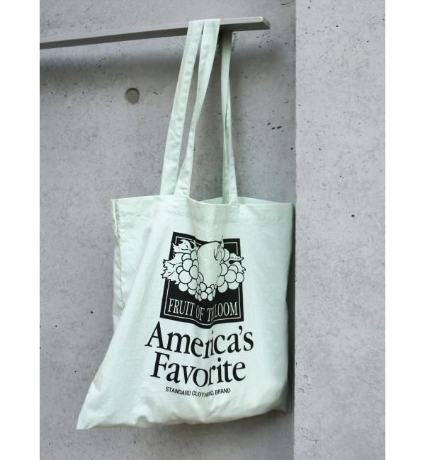 Ungrid「FRUIT OF THE LOOM別注 ロゴトートBag」|トートバッグ|グリーン
