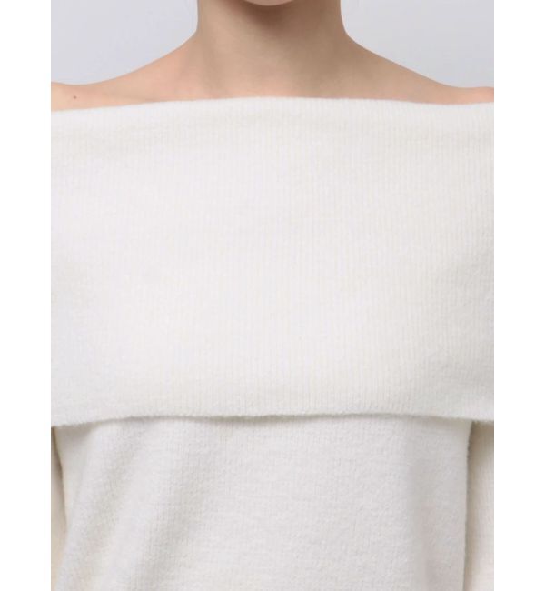 LAGUNAMOON「オフショルフレアスリーブニットプルオーバー」|ニット・セーター|