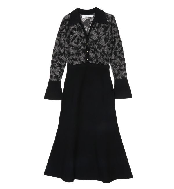 LAGUNAMOON「シアージャガードナローニットワンピース」|ワンピース|