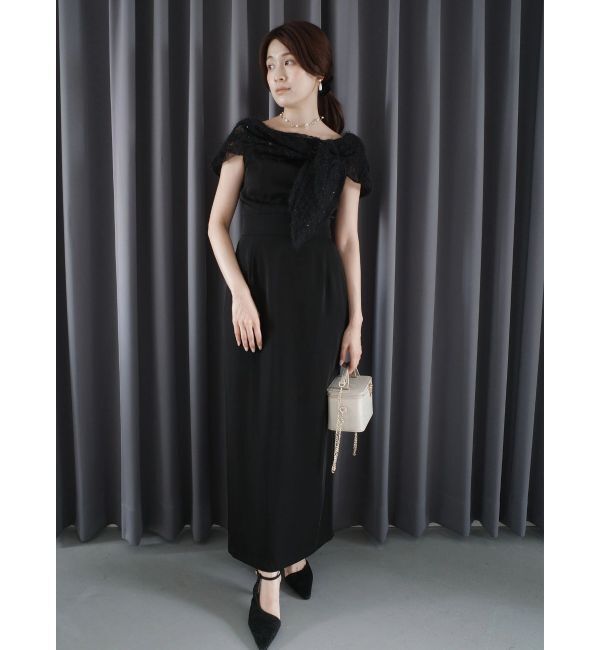 LAGUNAMOON「LADYオフショルレースドレス」|ドレス|