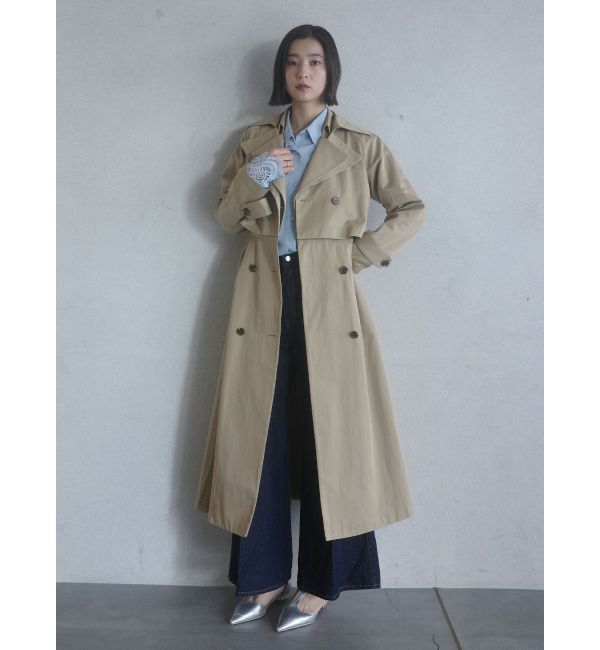 LAGUNAMOON「センタープレスワイドフレアデニムパンツ」|デニム|