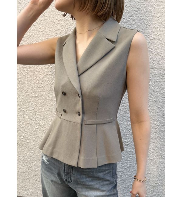 LAGUNAMOON「タックペプラムベスト」|その他|