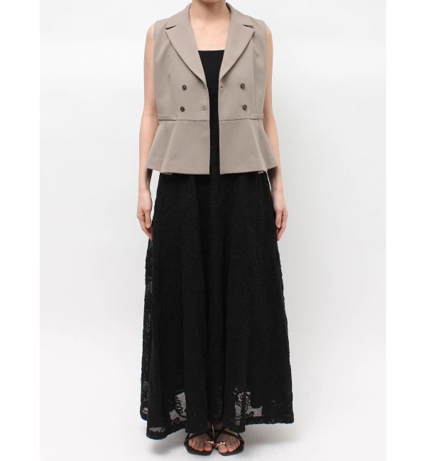 LAGUNAMOON「タックペプラムベスト」|その他|