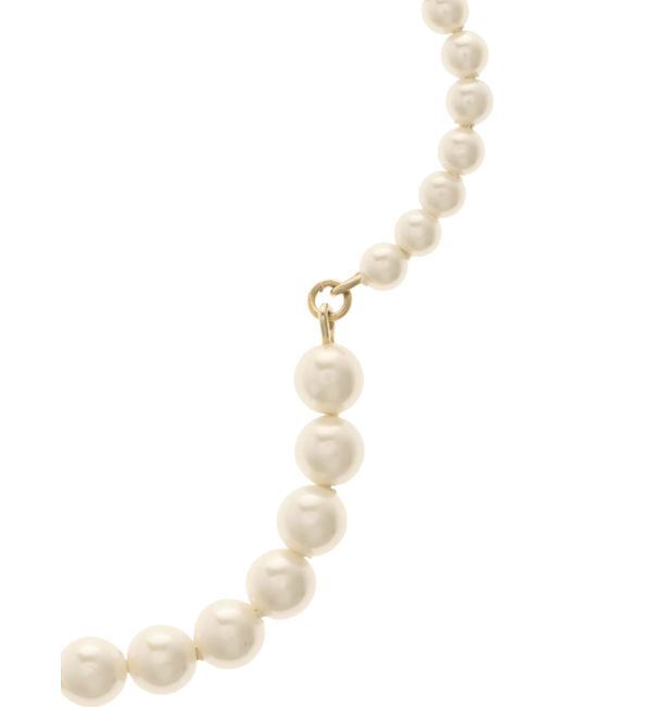 LAGUNAMOON「LADYフェイクカーブパールネックレス」|ネックレス|