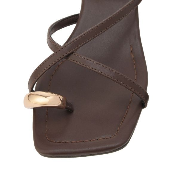 LAGUNAMOON「メタルリングストラップサンダル」|サンダル|