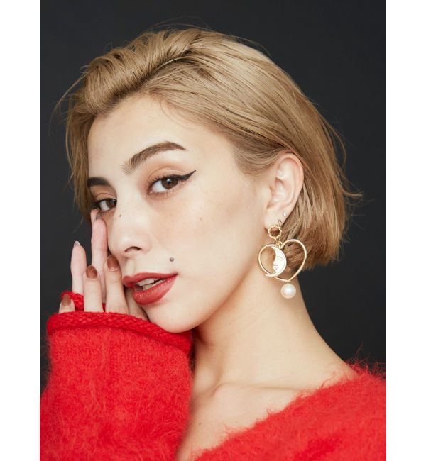 EVRIS「HEART FRAME SUNNYピアス」|ピアス|