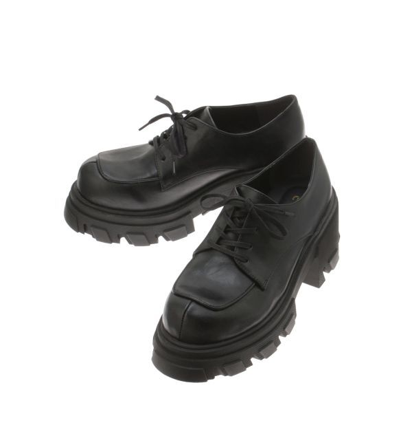 EVRIS「レースアッププラットフォームシューズ」|ローファー|