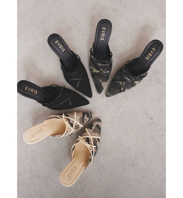 EVRIS「バイカラーヒールサンダル」|サンダル|