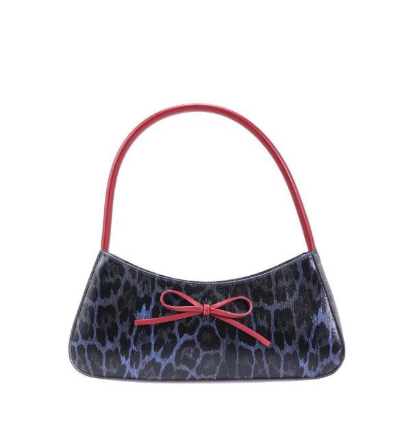 EVRIS「リボンモチーフバイカラーハンドBAG」|ハンドバッグ|ブルー