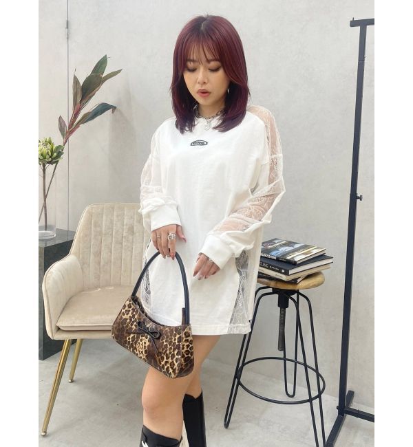 EVRIS「リボンモチーフバイカラーハンドBAG」|ハンドバッグ|