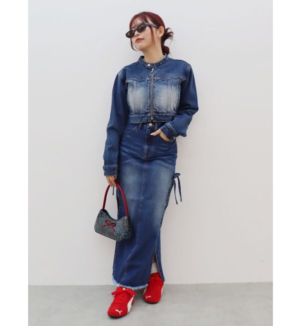 EVRIS「リボンモチーフバイカラーハンドBAG」|ハンドバッグ|