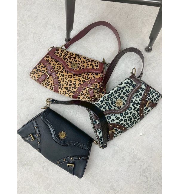 EVRIS「スタッズモチーフアニマルハンドBAG」|ハンドバッグ|