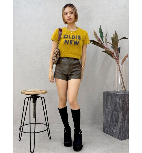 EVRIS「フェイクレザータイトショートパンツ」|その他|