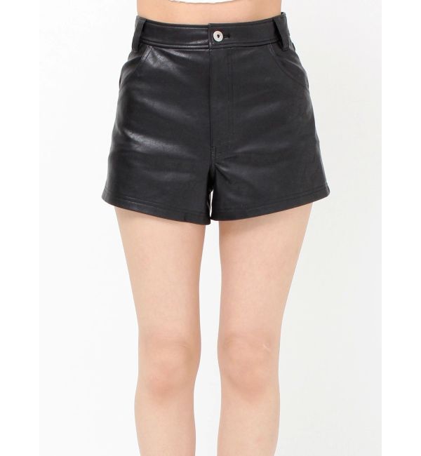 EVRIS「フェイクレザータイトショートパンツ」|その他|