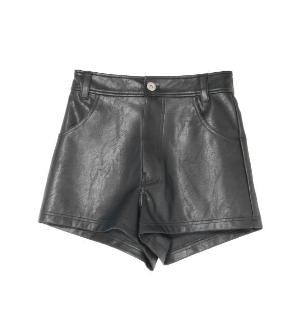 EVRIS「フェイクレザータイトショートパンツ」|その他|