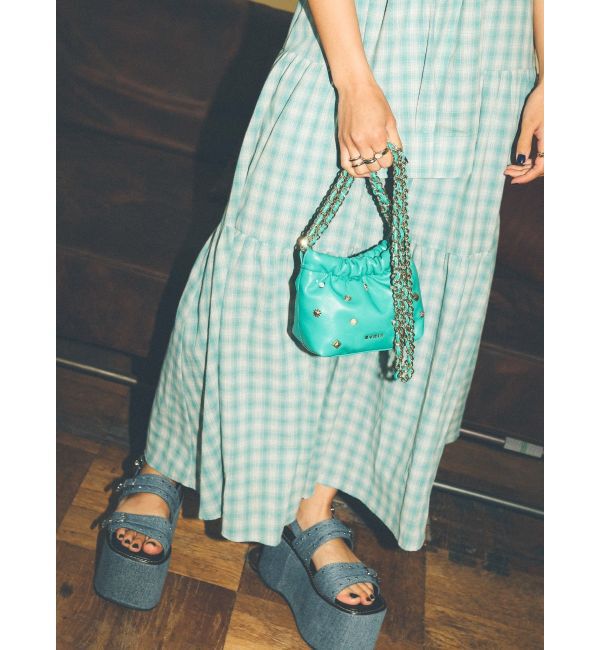 EVRIS「スタッズチェーンミニショルダーBAG」|ショルダー・メッセンジャー|