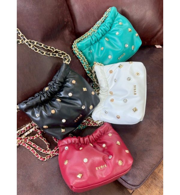 EVRIS「スタッズチェーンミニショルダーBAG」|ショルダー・メッセンジャー|