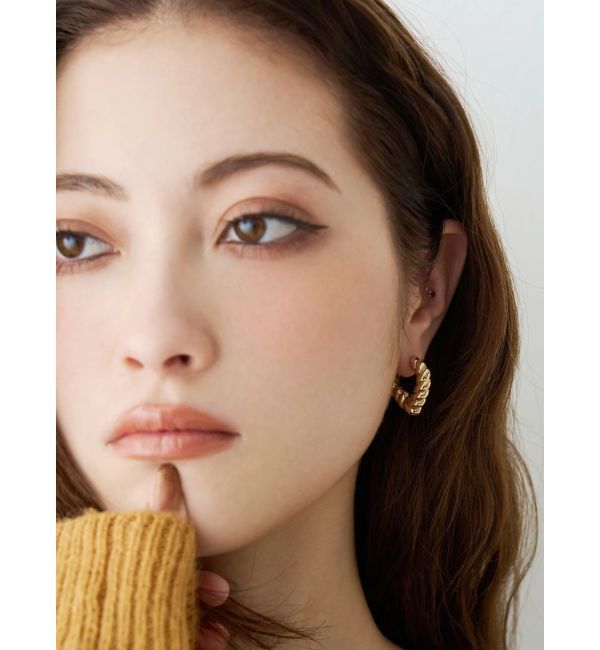 EVRIS「WAVE HEART MOTIF ピアス」|ピアス|