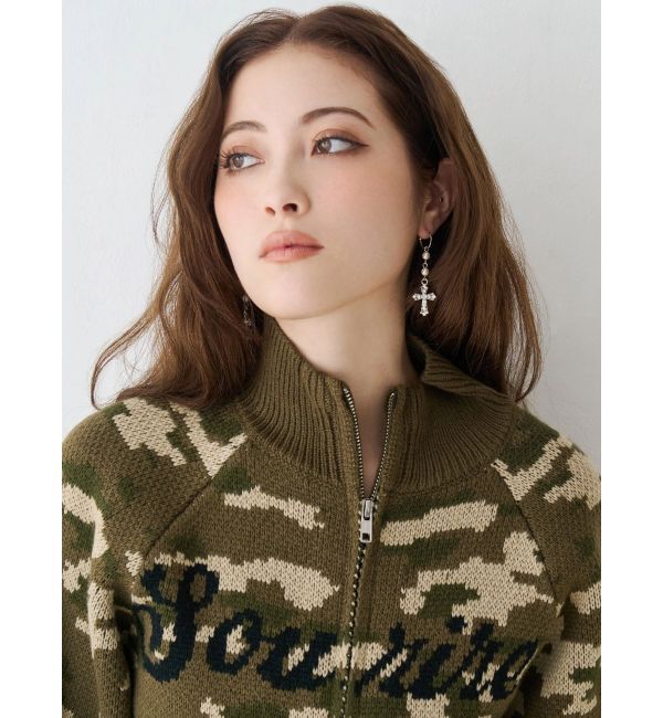 EVRIS「STONE CROSS MOTIF ピアス」|ピアス|