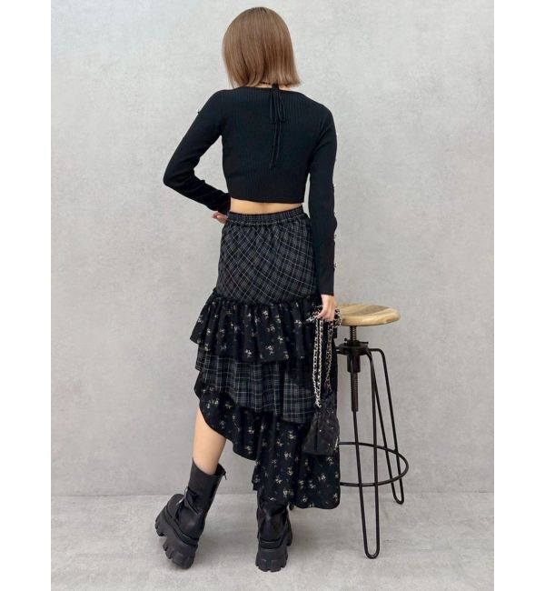 EVRIS「アームビジューニットトップス」|ニット・セーター|