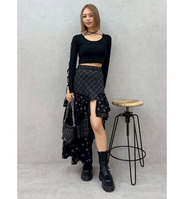 EVRIS「アームビジューニットトップス」|ニット・セーター|