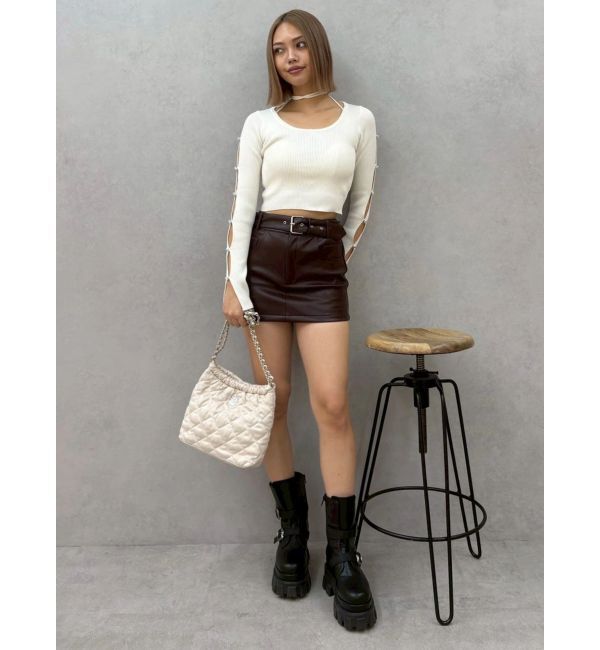 EVRIS「アームビジューニットトップス」|ニット・セーター|