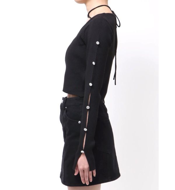 EVRIS「アームビジューニットトップス」|ニット・セーター|