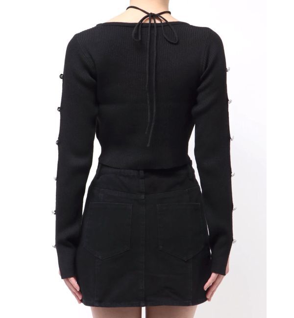 EVRIS「アームビジューニットトップス」|ニット・セーター|