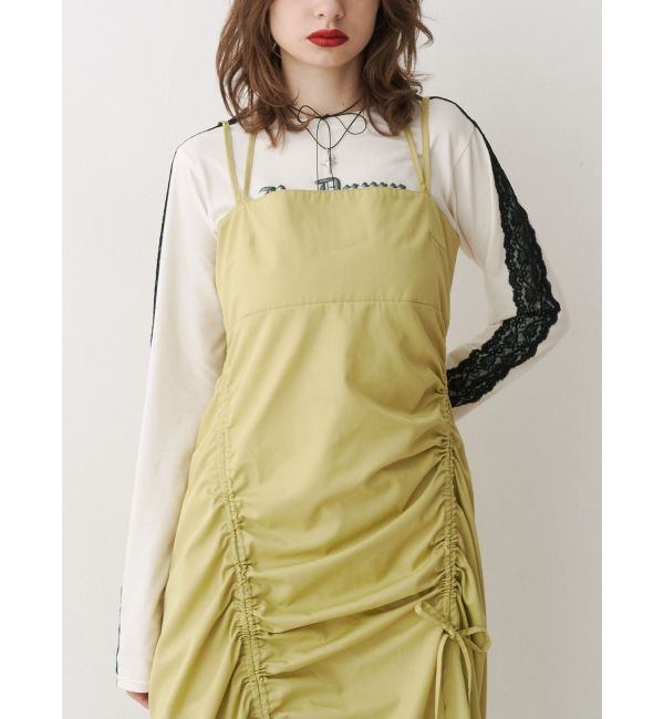 jouetie「イレギュラーギャザーキャミワンピース」|ワンピース|