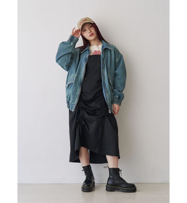 jouetie「イレギュラーギャザーキャミワンピース」|ワンピース|