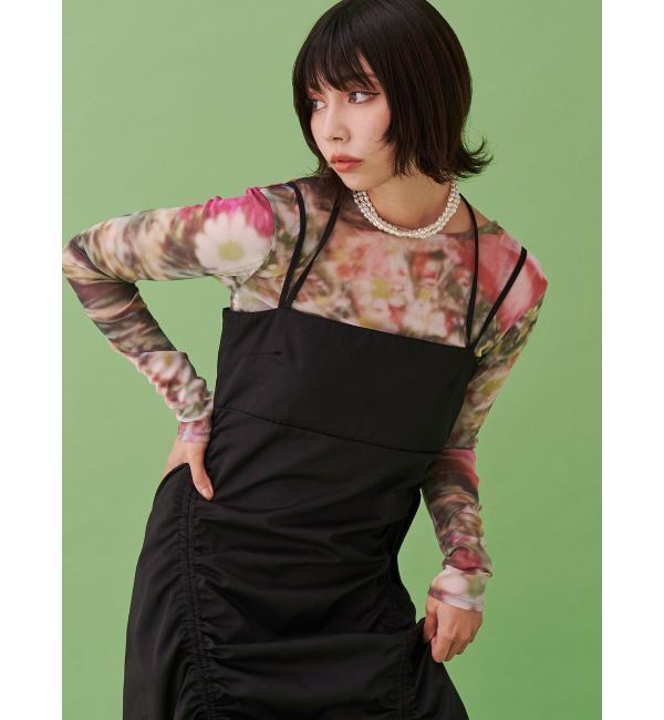 jouetie「イレギュラーギャザーキャミワンピース」|ワンピース|